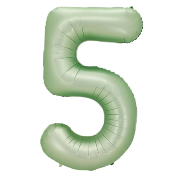 40"鋁膜數字氣球 橄欖綠
