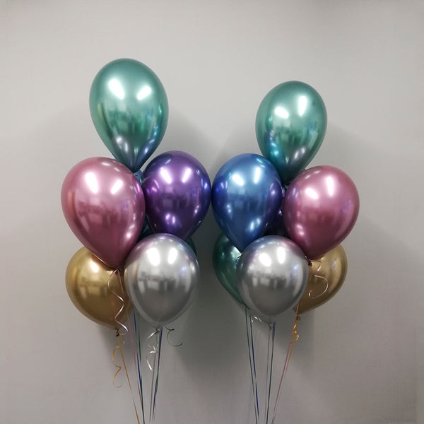 12"橡膠氣球 金屬色