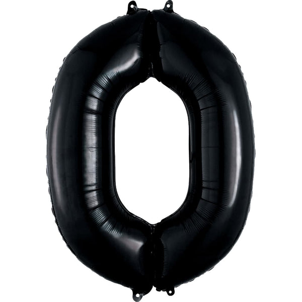 40"鋁膜數字氣球 黑色