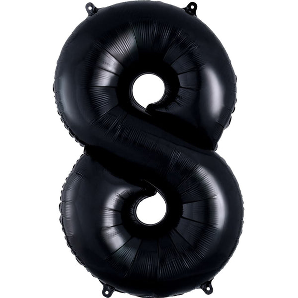 40"鋁膜數字氣球 黑色